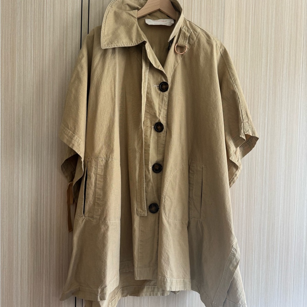 See By Chloe Oversized Beige Cape
